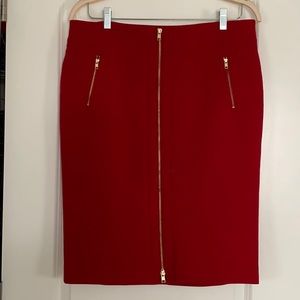 Ann Taylor Red Skirt
